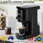 Vevare Capsule Coffee Machine 19 Bar 3in1 Nespresso Dolce-Gusto Cafe Maker Black