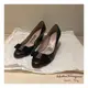 [二手] SALVATORE FERRAGAMO FLO 黑色楔型高跟鞋 楔型鞋 坡型鞋 女鞋 4.5D