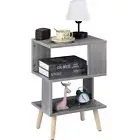 End Table,Bedside Table w/Storage Shelf,Small Nightstand for Living Room,Bedroom