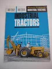 Massey-Ferguson MF 202 204 Tractor Loader Backhoe Brochure 10 pg. Orig. MINT '63
