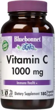 Bluebonnet Nutrition Vitamin C 1000 Mg Vegetable Capsules, Ascorbic Acid, for Im