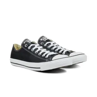 Converse All Star Leather 黑 男鞋 女鞋 低筒 皮革 荔枝皮 運動鞋 帆布鞋 132174C