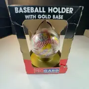 PROGARD Gold Base Baseball Ball Holder Display Case Protection