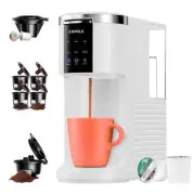 3 in 1 Single Serve Coffee Maker for K Cup Pods & Ground Coffee & Teas, 6 to ...