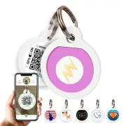 QR Code Dog Tag, Silent Pet ID with Online Profile - Cat & Puppy