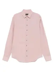 [Giorgio Armani] Giorgio Armani-Camicia Regular Fit In Lino-Uomo 39