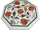 Antique Design Coffee Table Top , Marble Lawn Side Table Top , Marble End Table