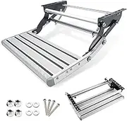 PORIYA Portable Folding Step Stool Ladder,Luminous Caravan Camping Rv Accessories with Non-Slip Rubber Feet,for Camping or Kitchen Bathroom Footstool (Single-Deck)