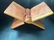 Plum Tree Prayer Book Stand Holder Bible, Quran, the Gita, Wooden Carved Gift