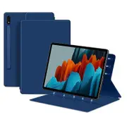 For Samsung Galaxy Tab S7 PU Leather Magnetic Tablet Case Stand Auto Sleep / Wake Cover