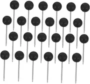 WEKAMOS 100Pcs Round Push Pins with Point Black Head Map Tacks for Office Home School DIY Crafts Cork Board Bulletin Board Marking