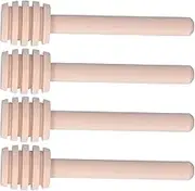 Honey Sticks, Wooden Honey Dippers, Honey Spoons, 50PCS 8CM Portable Honey Mixing Stirrer for Collecting Dispensing Drizzling Jam
