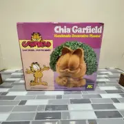 Garfield Chia Pet Handmade Decorative Planter Cat Factory Sealed 2006