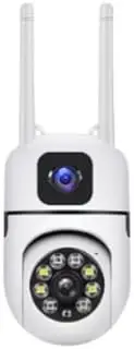 Leona Co Two-Way HD Wireless Camera 2MP/4MP Dual Lens Camera Indoor Surveillance Camera with Night Vision, Motion Tracking, Cloud/SD Storage