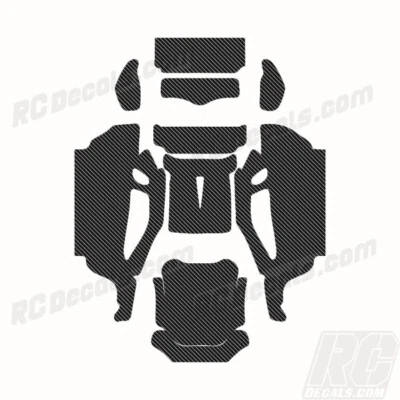 Losi 22T Mid Motor RC Wrap Decal Sticker Kit - Carbon Fiber
