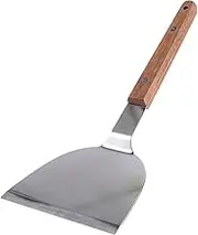 IMIKEYA 1pc Stainless Steel Spatula with Wooden Handle Cooking Utensil for Pizza Steak and Fish Cookware for Home and Restaurant Use Easy to Handle and Practical