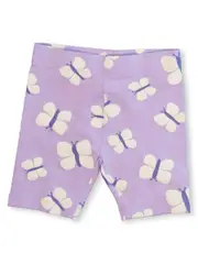 Toddler Girl Printed Bike Short 7 LILAC BREEZE (BUTTERFLIES)