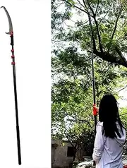 Telescopic Pole Saws Tree Pruners, Tree Trimmer with Adjustable Pole, Tree Pruner Pole Saw Manual Extendable Long Tree Pruner Extendable, Pole Pruning Saw