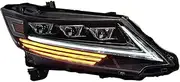 Headlight Assembly Compatible with Odyssey 2015-2021 LED DRL LED Dual Beam Lens LED Sequential Turn Signal