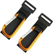 Yardwe 2pcs Heavy Duty Stroller Hooks Nonslip Pram Clips Hooks for Baby Stroller Pram Organizer