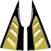 Triangle Shutters Wide Body Kit Tuning Accessories Styling Extension Compatible For TOYOTA C-HR CHR 2015-2022 Window Blinds Louver Cover(Lemon Yellow)