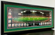 Rabbitohs 2014 NRL Premiers Grand Final Panoramic Photo Framed Memorabilia