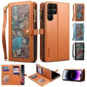 Zipper Wallet Flip Cover For Samsung Galaxy A73 A53 A33 A13 A52 A32 Leather Case