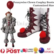 Stephen King's It Pennywise Clown Cosplay Boots Shoes Halloween The Clown Shoes