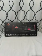 Cyberpower PC Gaming Keyboard Multimedia Gaming Wired USB Keyboard Brand New