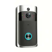 Smart Wifi Video Doorbell With Night Vision & Wide-Angle Camera - 720P Low Power Mobile Remote