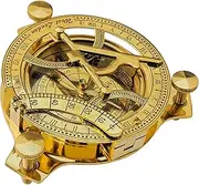 [NAUTICALMART] 5" Sundial Compass Solid Brass Sun Dial