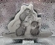 Stampendous Mistletoe Mice House Mouse Designs Cling HMCP36 New Stamp