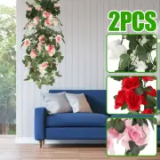 Artificial Flower Garland Fake Rose Vine Hanging Rose Ivy Simulation qrUcZ