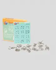 [Get It Now] Get It Now 12 Metal Puzzles in Silver