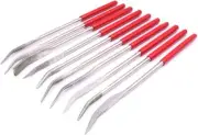 10Pcs 4x160mm Diamond Coated Mini Rifler Needle File Set, Metal Jewelers Glass