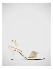 [Wittner] Isla Leather Asymmetrical Heel in White