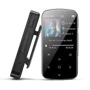 Bluetooth 5.0 Sport 32GB MP3 Player with 1.5" TFT Color Mini Music Player Support Clips up to 128GB SD Card
