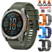 For Garmin Fenix 5 5X Plus 8 7 7X 6 6X Pro Quickfit Silicone Watch Band Strap AU