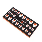 3/8" Drive Crowfoot Wrench Set - 24-Piece Crows Foot Wrench Set with 2 Extension