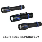Heavy Duty Usb Rechargeable Led Torch Adjustable Head Ergonomic Design Handle