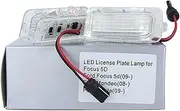 MKVAXR 2pcs LIGHT Number License Plate Light, for Ford, for Focus, 5D, for Fiesta, for Mondeo, MK4 C Max MK2 S Max Kuga Galaxy 6000K White Auto Lamp License Plate Light Assembly