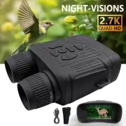 2.7K Digital Infrared Night Vision Goggles 3'' HD Rechargeable Hunting Binocular