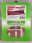 Metcalfe PO248 HO/OO Tapered Retaining Walls Brick Style
