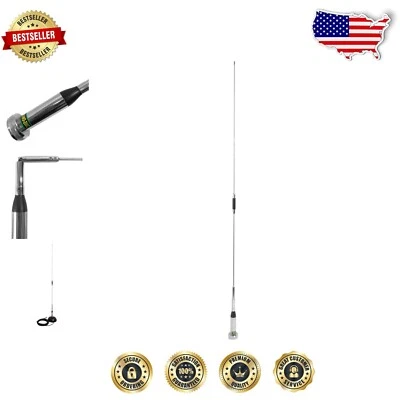 Durable 38.5" Commercial Tuned Omni-Directional Antenna for Radio Enthusiasts