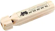 Onwon 1 Pcs Solid Wood Train Whistle 4 Tones Wooden Whistle The Train Themed Party Favors Wood Whistle Conductor Prop Contest or Carnival Prize, Gift Idea for Boys and Girls