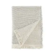 Harmony Waffle Throw - White &amp; Green