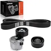 A-Premium Serpentine Belt Drive Component Kit Replacement for Dodge Ram 2500/3500 Pickup 1997-2002, 5.9L V8, 8.0L V10 GAS OHV Naturally Aspirated
