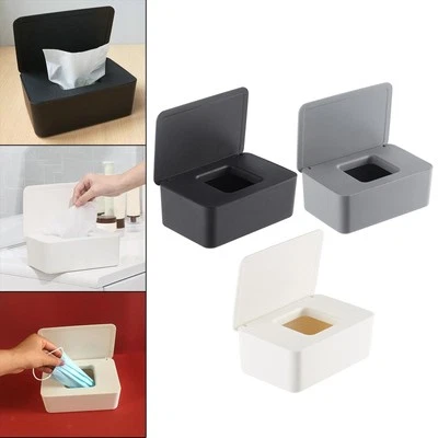 Dustproof Cover Tissue Box Face Dispenser Tabletop Storage Holder Wet Tissue Box