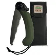 Primos Compact Folding Saw Offset Teeth Push-button Lock - Over Molded W A Sure Grip Rubber Coating #Pr6018
