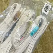 3x Bose NEW Speaker Cables 20ft RCA to Bare Wire Lifestyle Acoustimass White.